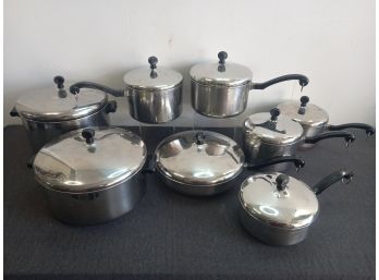 Vintage Lot Of Farber Ware Pots And Pans