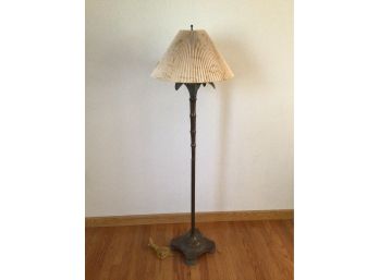 Vintage , Heavy Brass Floor Lamp