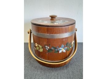 Floral Painted Ice Bucket