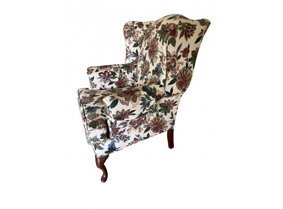 Upholstered Traditional Wing Back Chair