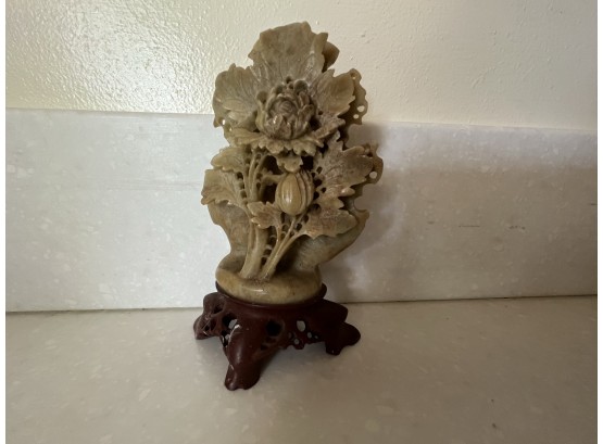 Hand Carved Asian Statue