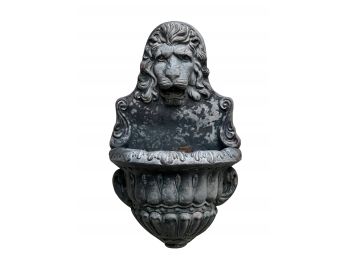 Large Cement Lion Wall Planter