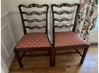 Pair Of Mahogany Dining Chairs