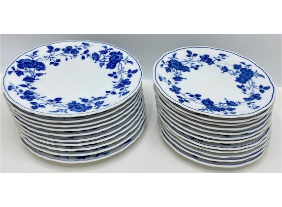 Vintage Royal Meissen Japan Fine China: 12 Bread Plates & 10 Salad Plates, Matches Other Meissen Lots
