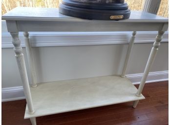White Wood Sofa Table