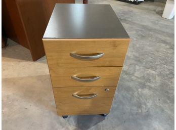 3 Drawer Filing Cabinet By Bush, With Wheels