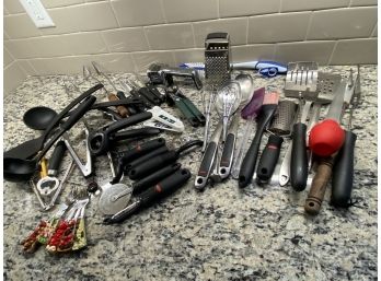 Large Lot Of Kitchen And Baking Utensils