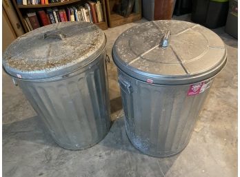 Two 20 Gallon Trash Cans