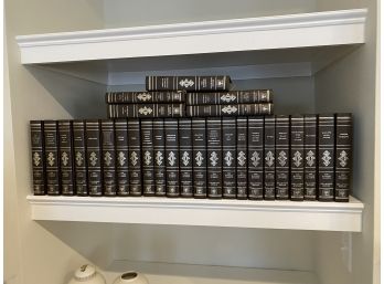 Leather Bound Set Of Harvard Classics By Grolier -  1980 Collectors Edition