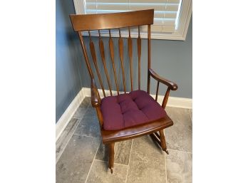 Vintage Rocking Chair And Pillow