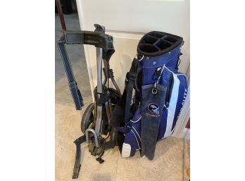 Top Flite Golf Bag  And Hand Cart