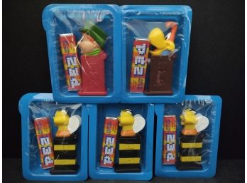 CEREAL CHARACTERS PEZ DISPENSER LOT 5 Pcs  UNOPENED