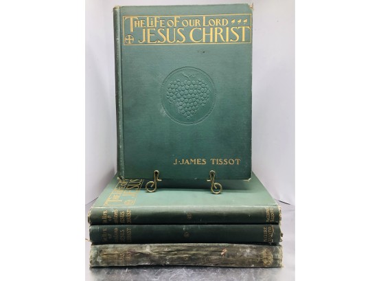 The Life Of Our Lord Jesus Christ - Signed And Dedicated - All 4 Volumes By James Tissot, 1899