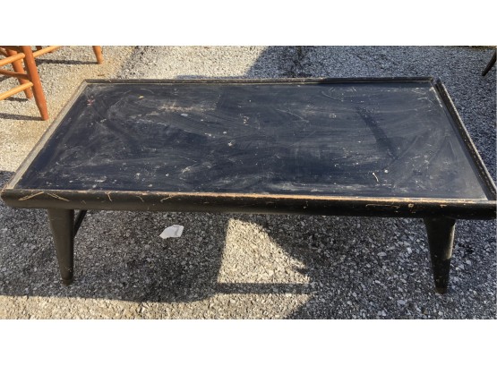 Black Recessed Coffee Table - Great Project Table