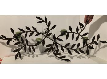 Metal Wall Art - Branches And Candles