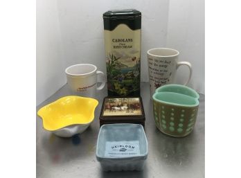 Misc Kitchen Things - Mugs, Pimpernel Coasters, Tin, More!