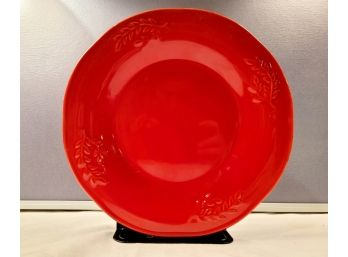 Beautiful Red Dinner Plates - Karidesign Certified Internaltional