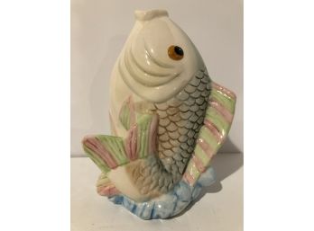 Ceramic Fish Toilet Brush Holder By Nantucket Home