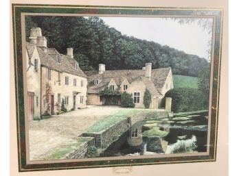 Large Country Cottage Wall Art By Tom Caldwell - Nicely Framed