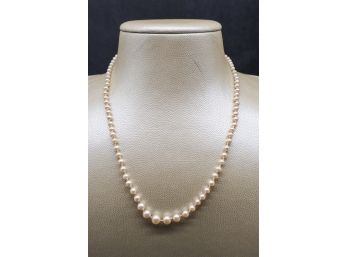 Vintage 10k Gold Pearl Necklace