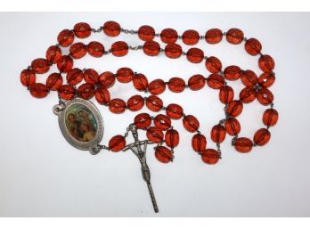 Beautiful Large Rosary Beads 48 Inches Long