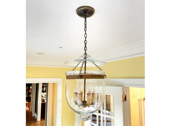 A Glass Bell Jar Fixture