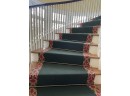 A Gorgeous Stair Runner By Stark Carpet And Brass Rods
