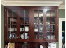 A Gorgeous Pantry Run Of Mahogany Cabinets With Granite Countertops - Uppers And Lowers