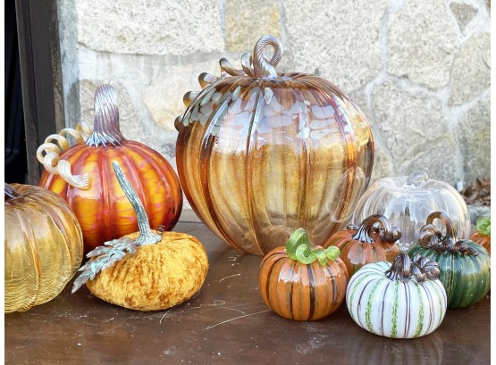 Art Glass Pumpkins And Fall Decor From Simon Pearce