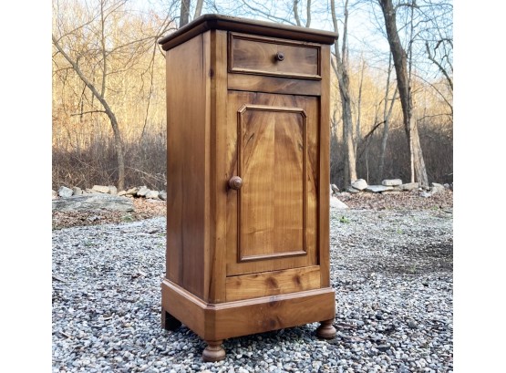 An Antique Crotch Pine Nightstand