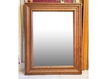 A Vintage Pine Framed Mirror