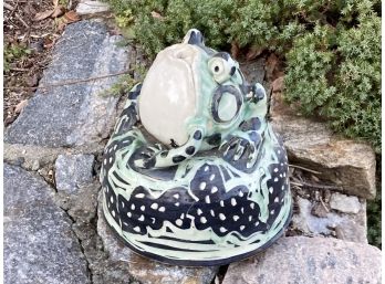 A Vintage Ceramic Frog Fountainhead