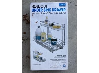 A New In Box Roll Out Under Sink Drawer