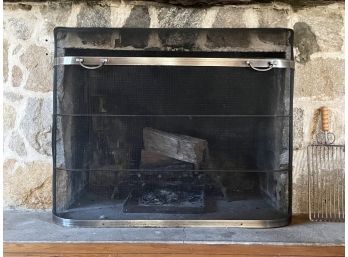A Modern Fireplace Screen