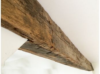 A Large Reclaimed Wood Beam (2 Pieces)