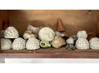 An Assortment Of Cast Stone Planter 'Feet'