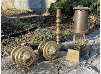 Antique Brass Assortment - Knobs, Lanterns, And More