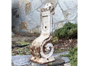 An Antique Cast Iron Corbel