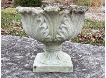 A Cast Stone Garden Urn