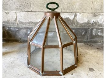 An Edwardian Copper Cloche, Or Greenhouse With Handle By Joseph Wootton