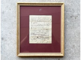 An 18th Century Legal Document - Town Of Weston