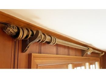 A Gilt Wood Curtain Rod