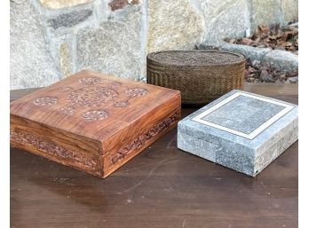 A Trio Of Jewelry Boxes