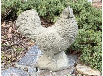 A Cast Stone Garden Chicken