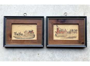 A Pair Of Antique Erie Canal Prints