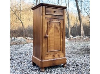 An Antique Crotch Pine Nightstand