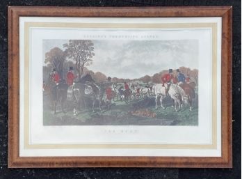 A Vintage Herring's Foxhunting Engraving 'The Meet'