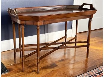 An Elegant Chinese Chippendale Style Handled Coffee Table