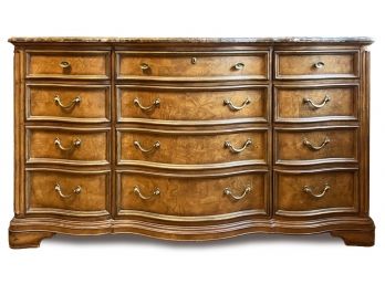 An Elegant French Provincial Marble Top Dresser By Thomasville