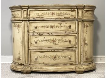 A Hand Painted Wood Sideboard Or Console By Thomasville